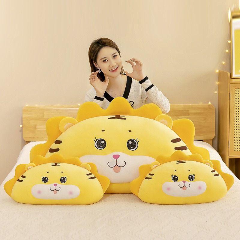 Factory Wholesale Soft Creative  Fat Tiger Plush Toy Pillow Cartoon Sofa  Cushions  Throw Pillow Tiger Stuffed Animal 11