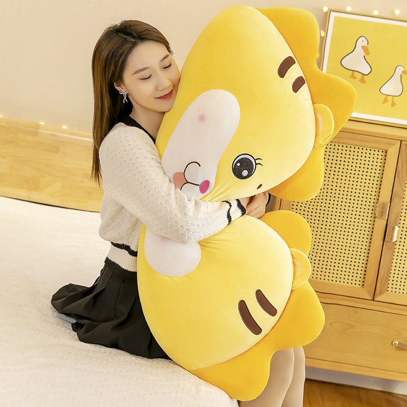 Factory Wholesale Soft Creative  Fat Tiger Plush Toy Pillow Cartoon Sofa  Cushions  Throw Pillow Tiger Stuffed Animal 16