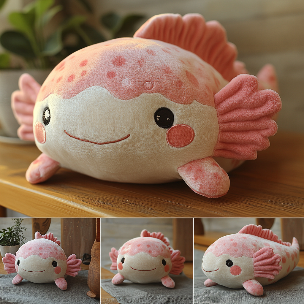 Wholesale Prices Cute Axolotl Stuffed Animal Plushie Factory Custom Kawaii Plush Toy  Add Tag Label Logo Toy For Kids 11
