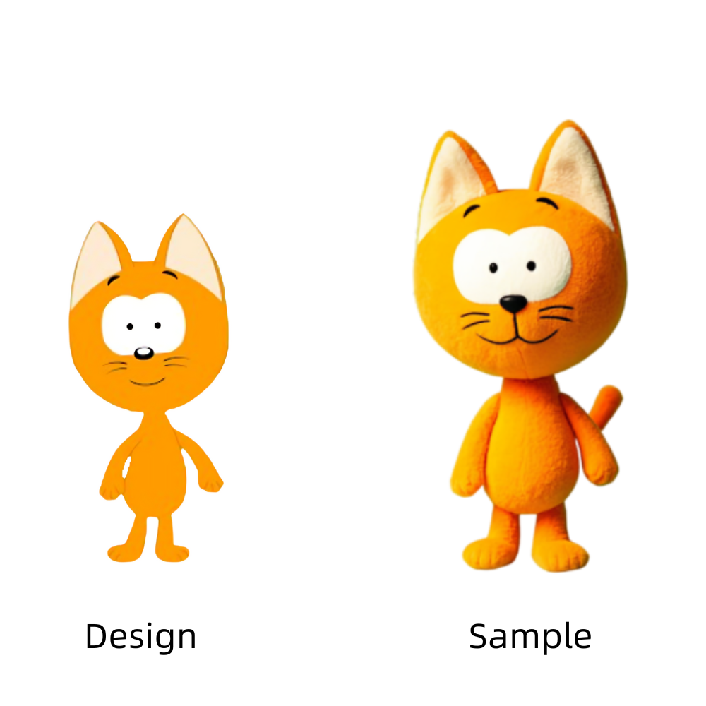 Figurine de chat de dessin animé personnalisée OEM/ODM, peluche de chat de haute qualité, mascotte, fabricant de peluches chinois 14