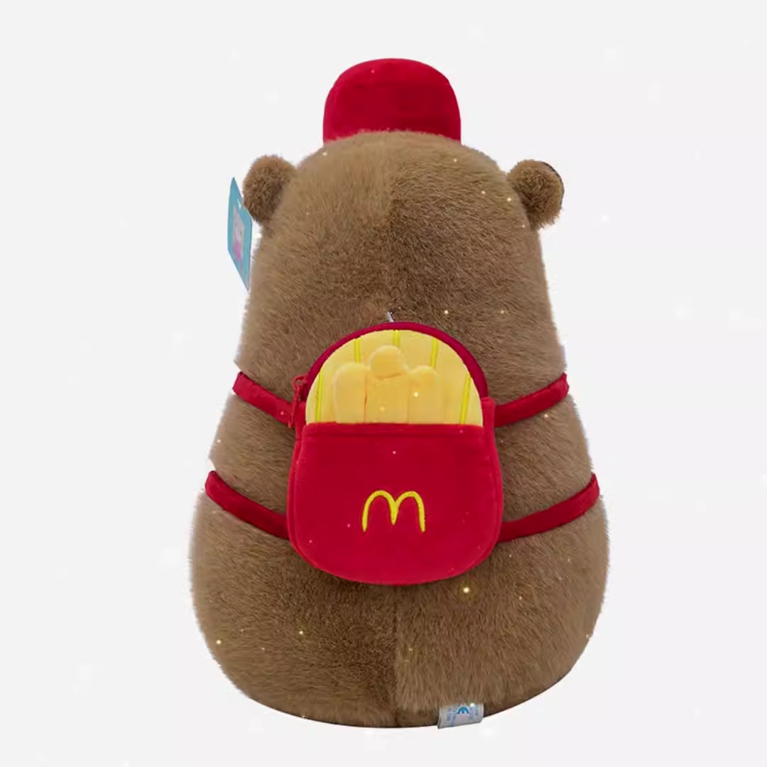 Hot Selling 20CM-50CM Simulation French Fries Capybara Plush Toy Fluffty Cute Cartoon Dolls Backpacks Capybara Pillow 17