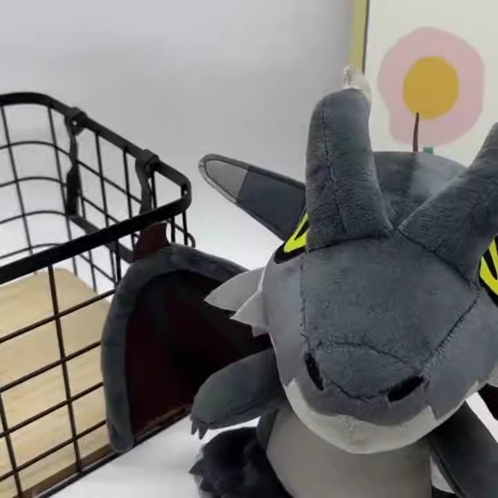 Best Seller 25cm Monster Hunter Deformed Plush Toys Kids Gift Stuffed Animal Toys Halloween Black Dark Series Dragon 14