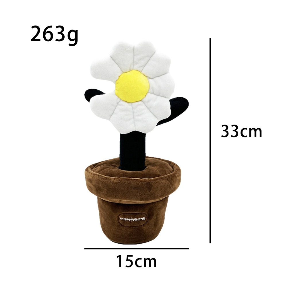 Peluche Daisy de 25 cm, en forme de pot, idéale pour les fans de K-pop et les concerts. 13