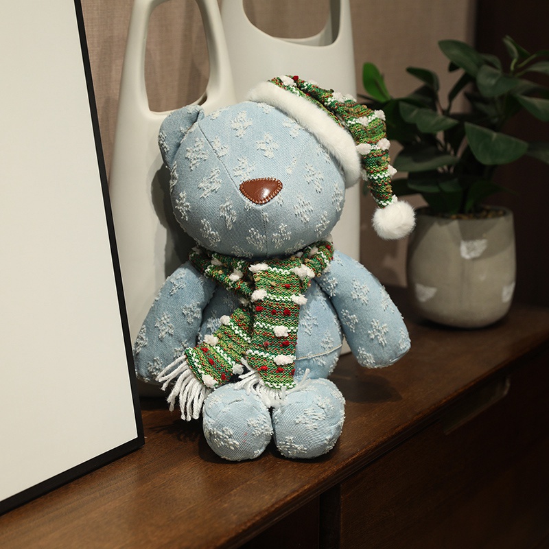 Christmas Teddy Bear Plush Doll Wholesale Unique Styling Factory Direct Sales Soft and Comfortable 12