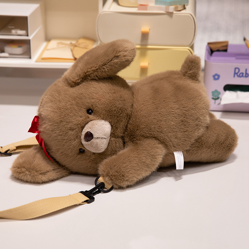 Cloud puppy plush crossbody bag with cute and creative design, soft and comfortable, versatile for travel 11