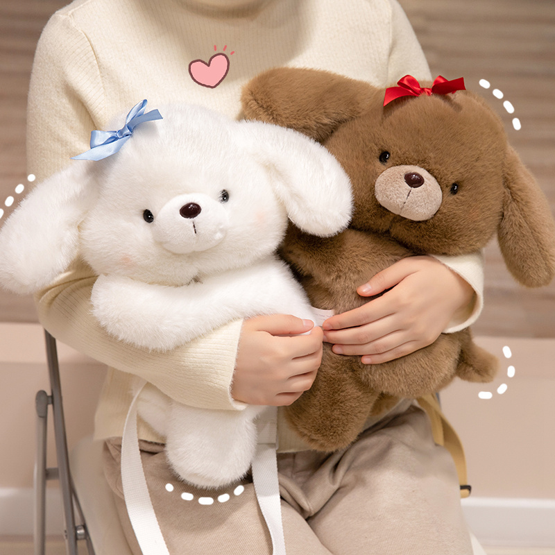 Cloud puppy plush crossbody bag with cute and creative design, soft and comfortable, versatile for travel 13