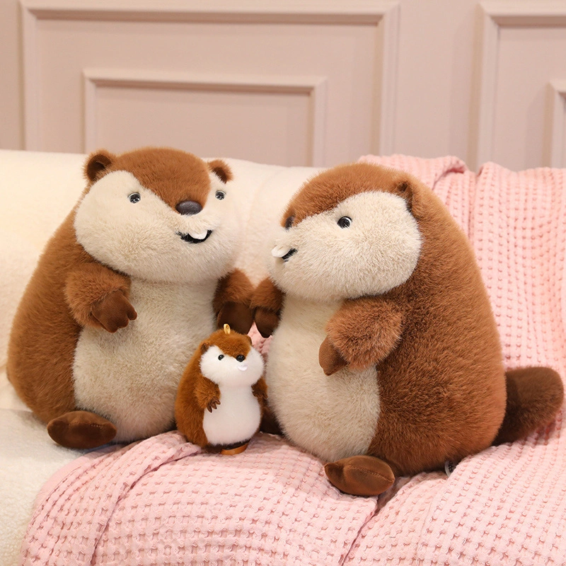 Groundhog plush toy with creative design, cute animals, soft and comfortable, children's gift 1