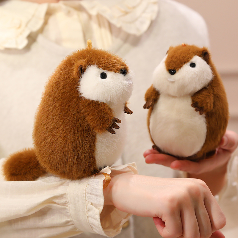 Groundhog plush toy with creative design, cute animals, soft and comfortable, children's gift 15