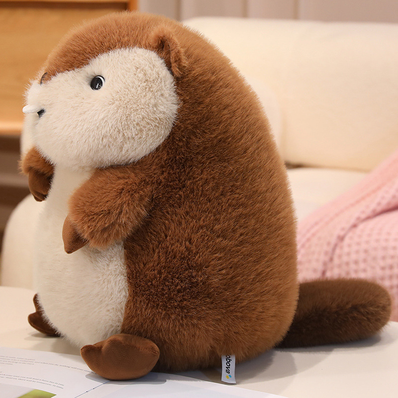 Groundhog plush toy with creative design, cute animals, soft and comfortable, children's gift 17