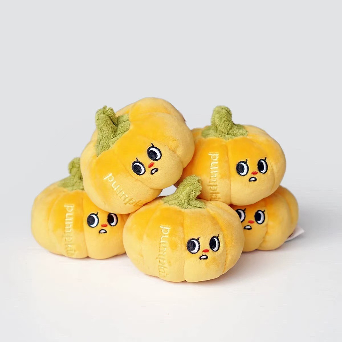 6*9cm Plush Toy Manufacturer Custom Stuffed Lovely Factory Wholesale Halloween Pumpkin Plush Doll for Decoration 9