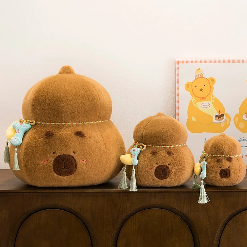 Hot Selling High Quality Soft Stuffed Capybara Plush Throw Pillow Adorable Pouch Stuffed Animals Doll Practical Gift 1