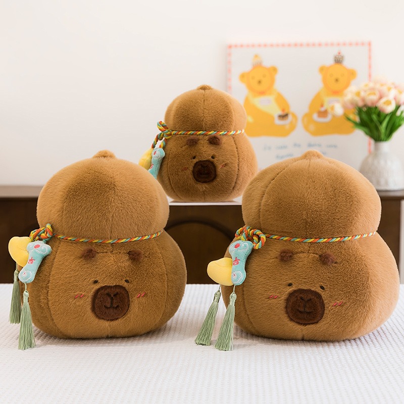 Hot Selling High Quality Soft Stuffed Capybara Plush Throw Pillow Adorable Pouch Stuffed Animals Doll Practical Gift 11