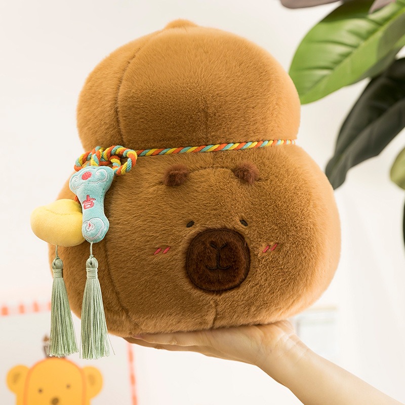 Hot Selling High Quality Soft Stuffed Capybara Plush Throw Pillow Adorable Pouch Stuffed Animals Doll Practical Gift 12