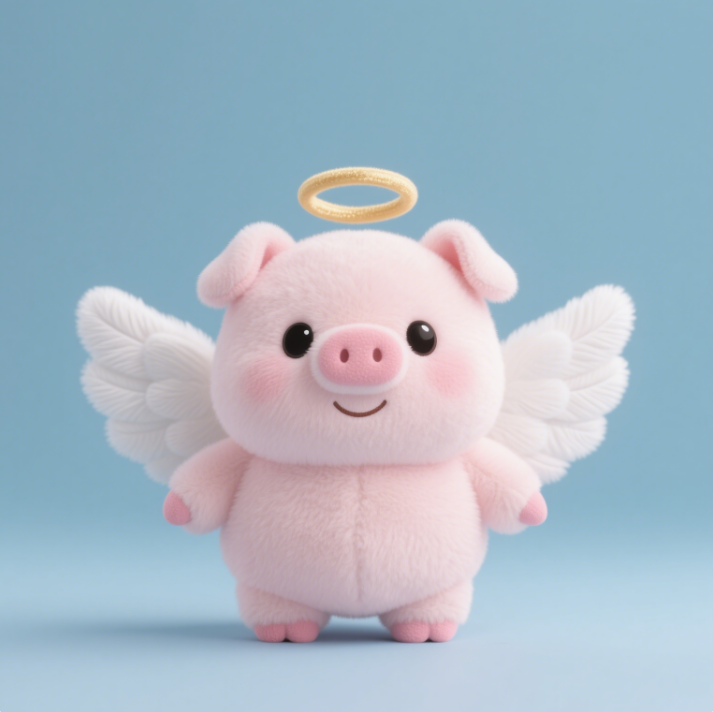 Angel Pig Plush Doll Creative Design Soft, Comfortable, Comfortable, Accompanying Children Gift Cute Appearance 15