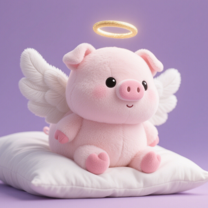 Angel Pig Plush Doll Creative Design Soft, Comfortable, Comfortable, Accompanying Children Gift Cute Appearance 14