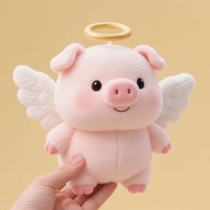 Angel Pig Plush Doll Creative Design Soft, Comfortable, Comfortable, Accompanying Children Gift Cute Appearance 16
