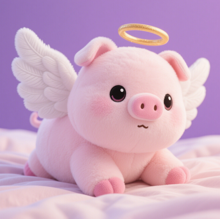 Angel Pig Plush Doll Creative Design Soft, Comfortable, Comfortable, Accompanying Children Gift Cute Appearance 11