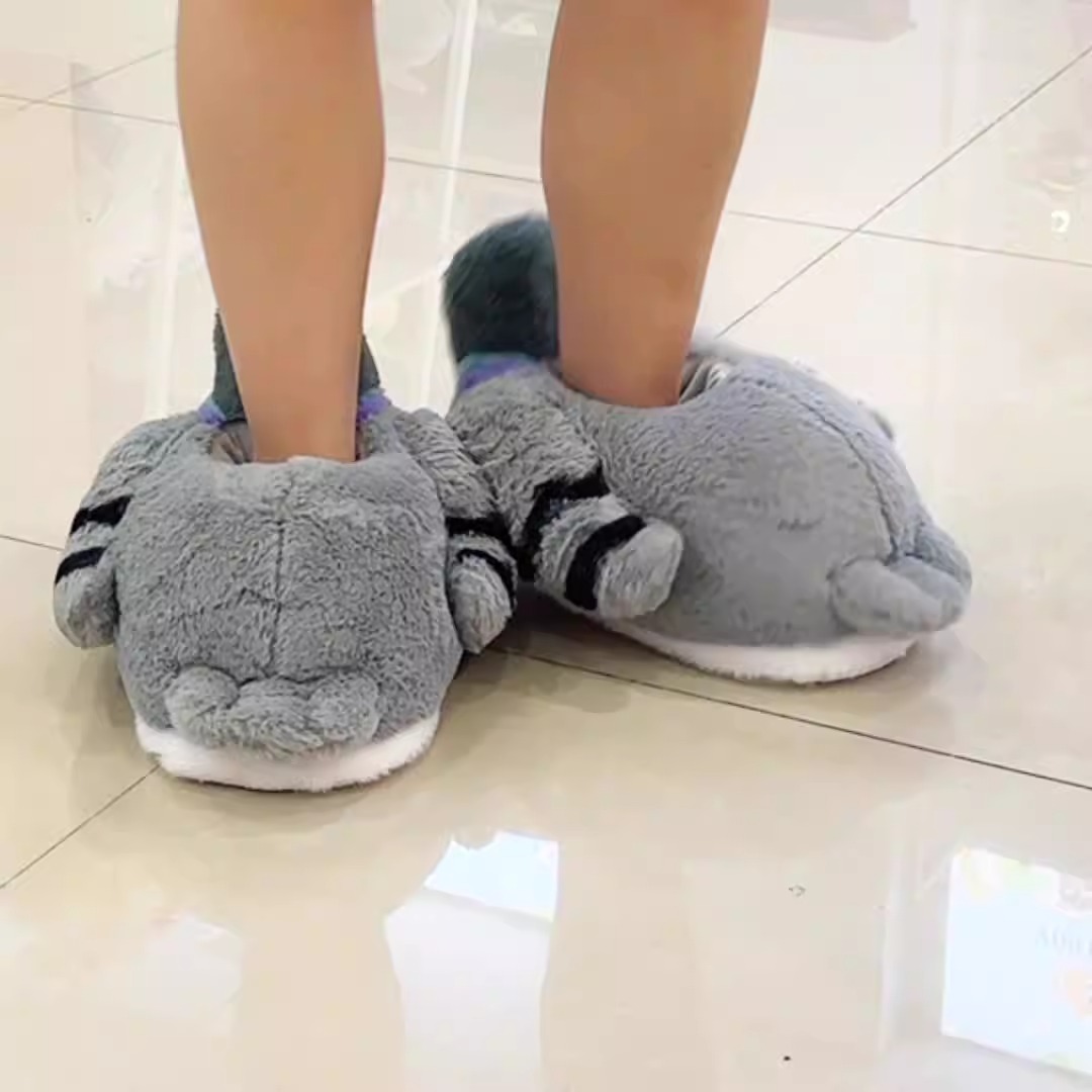 Cute Gray Dove Pigeon Plush slippers Soft Indoor slippers Soft Animal Plush slippers Cute Pigeon Cheap Gifts 11
