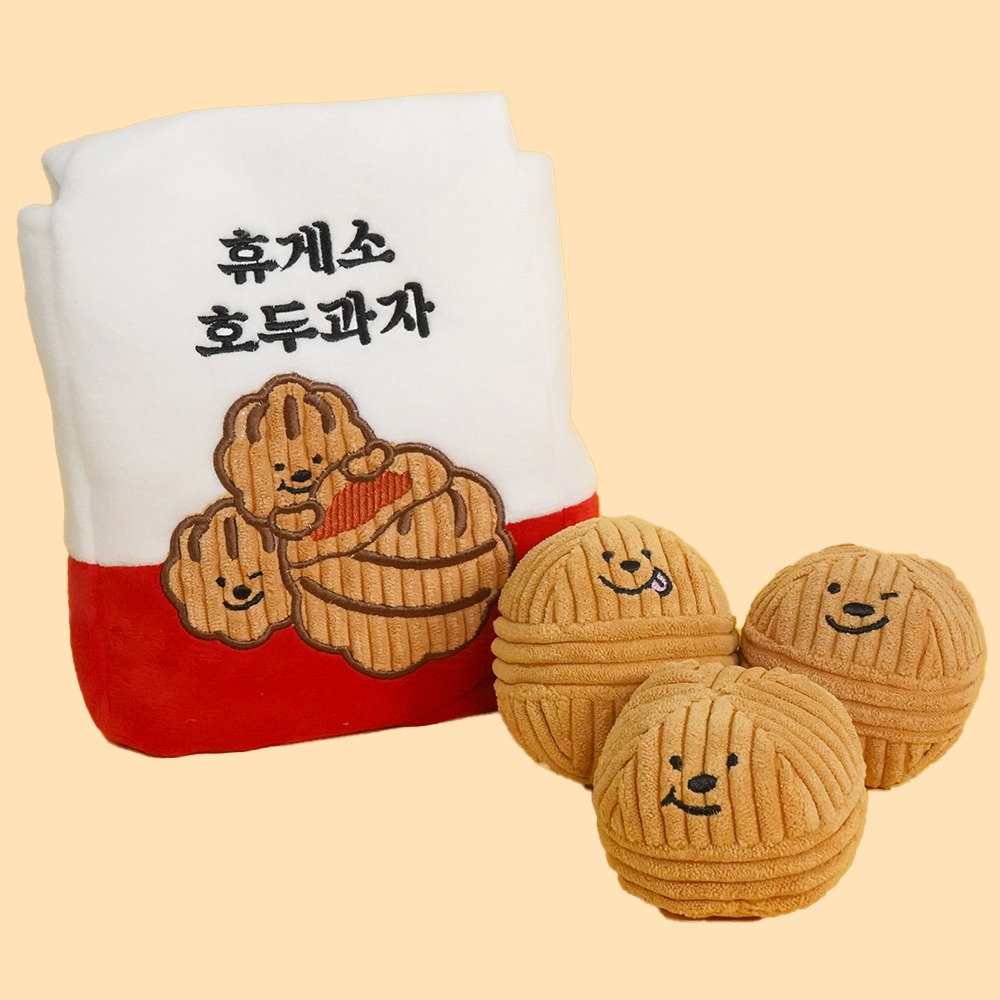 Factory Hot Selling Cotton Dog Toys Squeaky Cartoon Animal Pet Chew Toys Walnut Snacks Design Clean Tooth Dog Plush 9