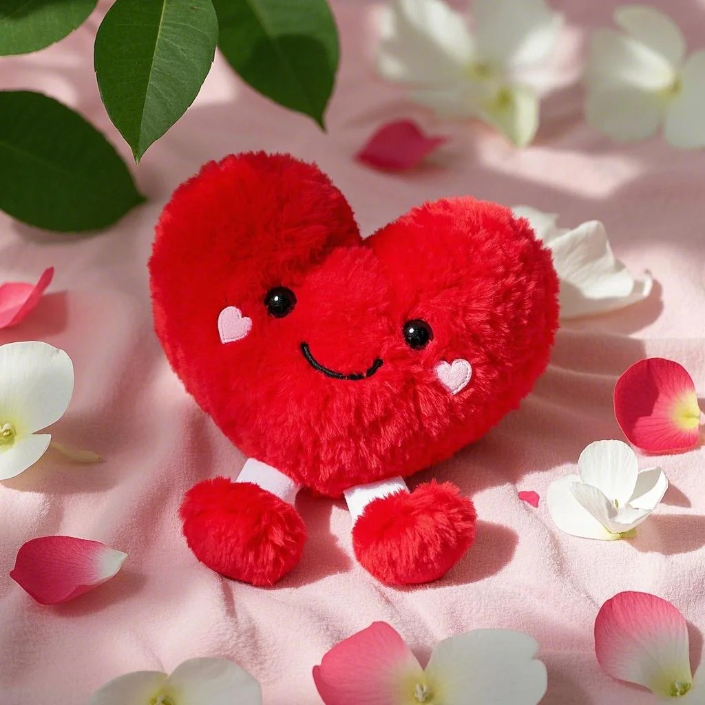 Peluches personnalisées en forme de cœur, cadeaux de déclaration d'amour exclusifs, poupées en peluche de haute qualité pour fabrication sur mesure 14