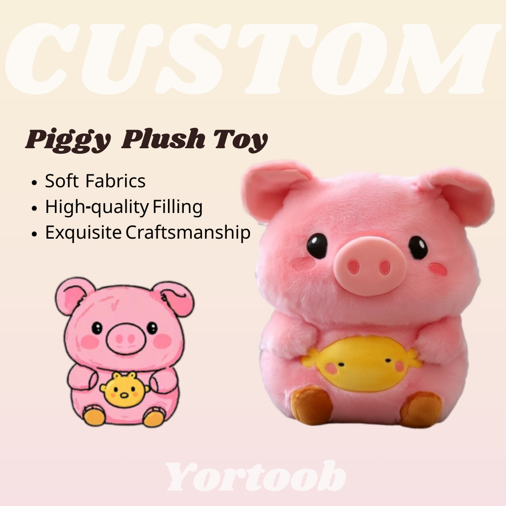 Customized Super Soft Squishy Piggy Plushies Soft Toy Cuddly Cartoon Stuffed Animal Plush Figure Toys Decor Gift 8