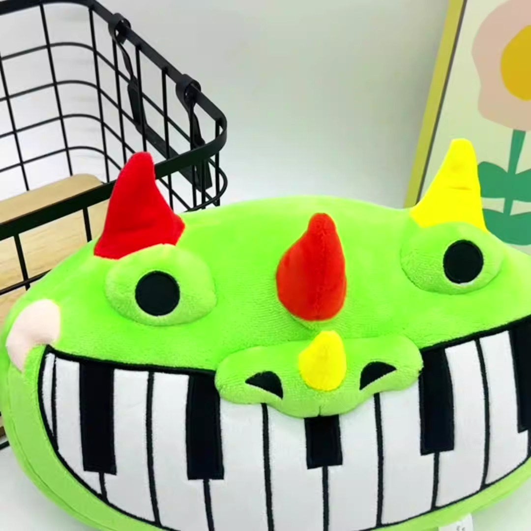 22cm Factory Wholesale Poppyed Pianosaurus Song Cartoon Plush Doll Anime Nightmare Game Plushie Stuffed Doll Toys Kids 17