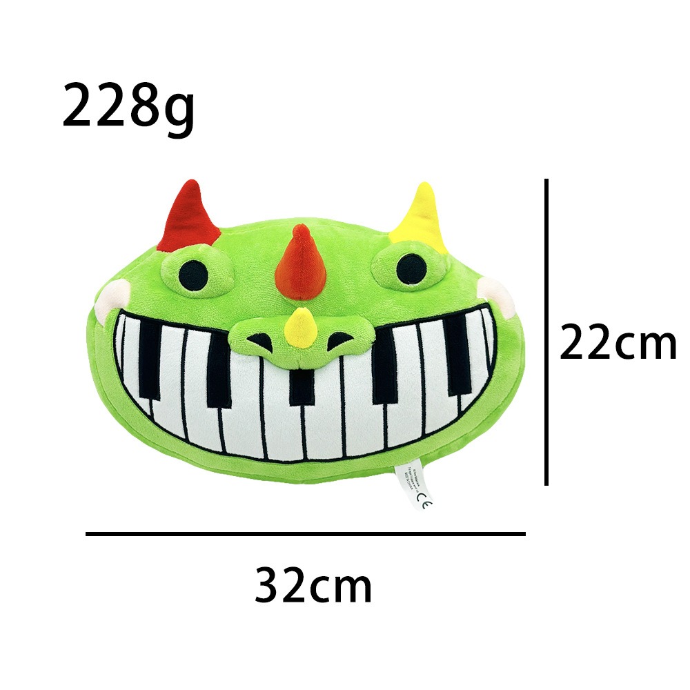 22cm Factory Wholesale Poppyed Pianosaurus Song Cartoon Plush Doll Anime Nightmare Game Plushie Stuffed Doll Toys Kids 12