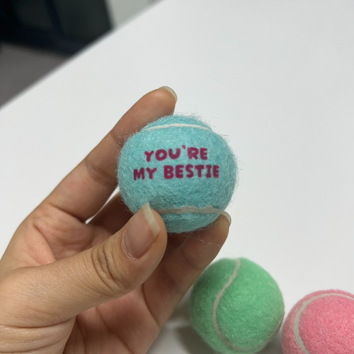 Factory Direct 4cm Muti Colour Dog Toy Ball Training Playing Easy Catching Toy Promotional Pet Tennis Ball for Dog 15