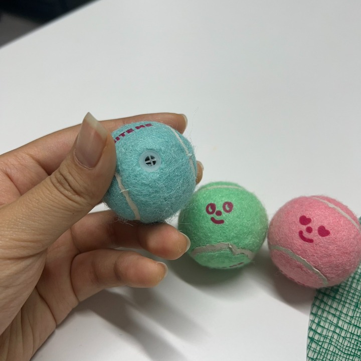 Factory Direct 4cm Muti Colour Dog Toy Ball Training Playing Easy Catching Toy Promotional Pet Tennis Ball for Dog 18