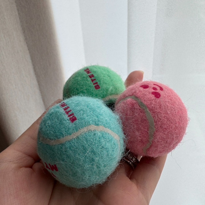 Factory Direct 4cm Muti Colour Dog Toy Ball Training Playing Easy Catching Toy Promotional Pet Tennis Ball for Dog 14