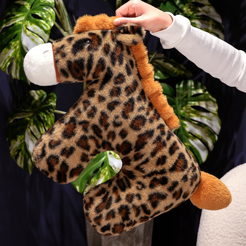 Плюшевая кукла «Пятнистая пони» с принтом. Креативный дизайн, уникальный стиль, модный подарок для украшения дома. 16