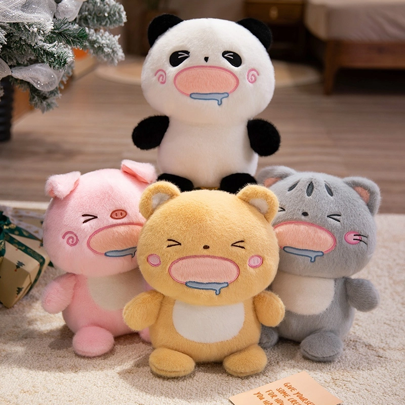 Мягкая и приятная на ощупь плюшевая игрушка из серии "Еда", "Медведь", "Кот", "Поросенок". 1