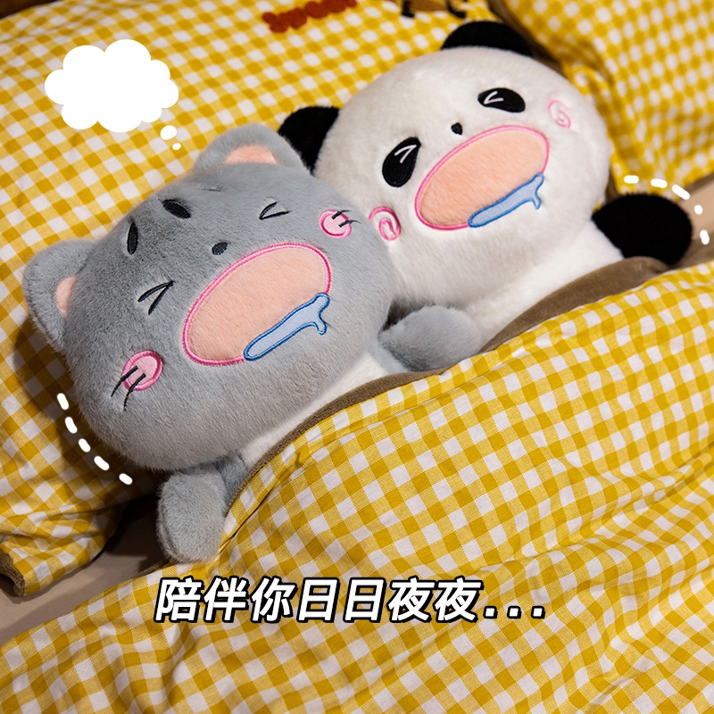 Мягкая и приятная на ощупь плюшевая игрушка из серии "Еда", "Медведь", "Кот", "Поросенок". 12