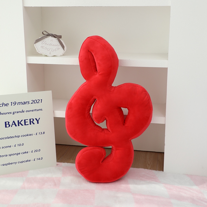 Multi colored note plush pillow with creative design, soft, comfortable and warm home decoration 14