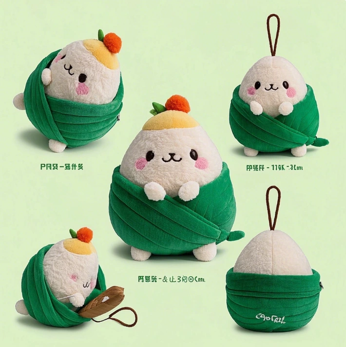 The unique shape and lovely image of Kapibara Zongzi plush dolls are loved by people 1