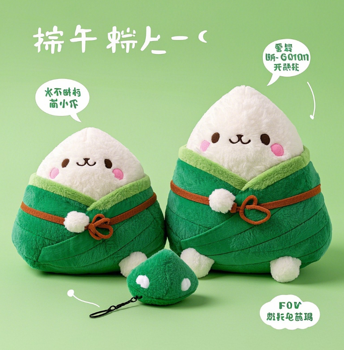 The unique shape and lovely image of Kapibara Zongzi plush dolls are loved by people 13