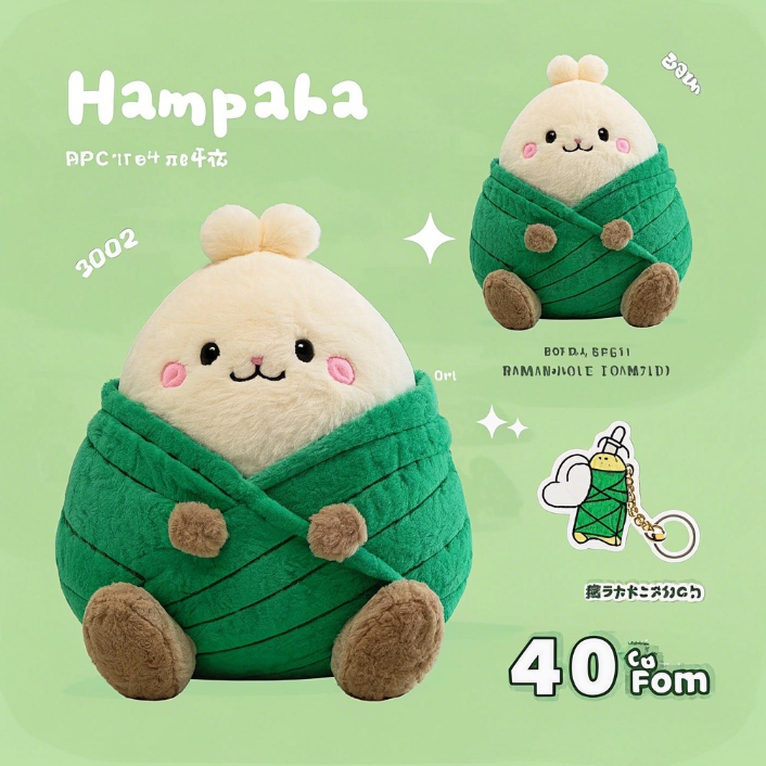 The unique shape and lovely image of Kapibara Zongzi plush dolls are loved by people 11