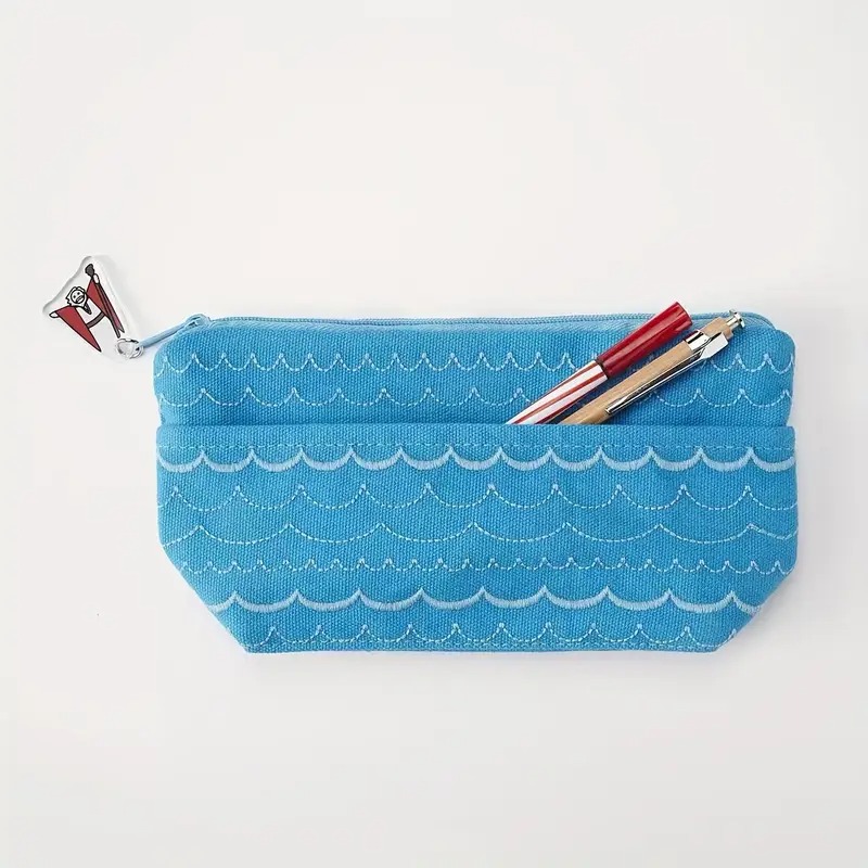 19*10cm High Quality Blue Miraculous Moses Red Sea Parting Pencil/Makeup Bag for Office, School & Everywhere 12