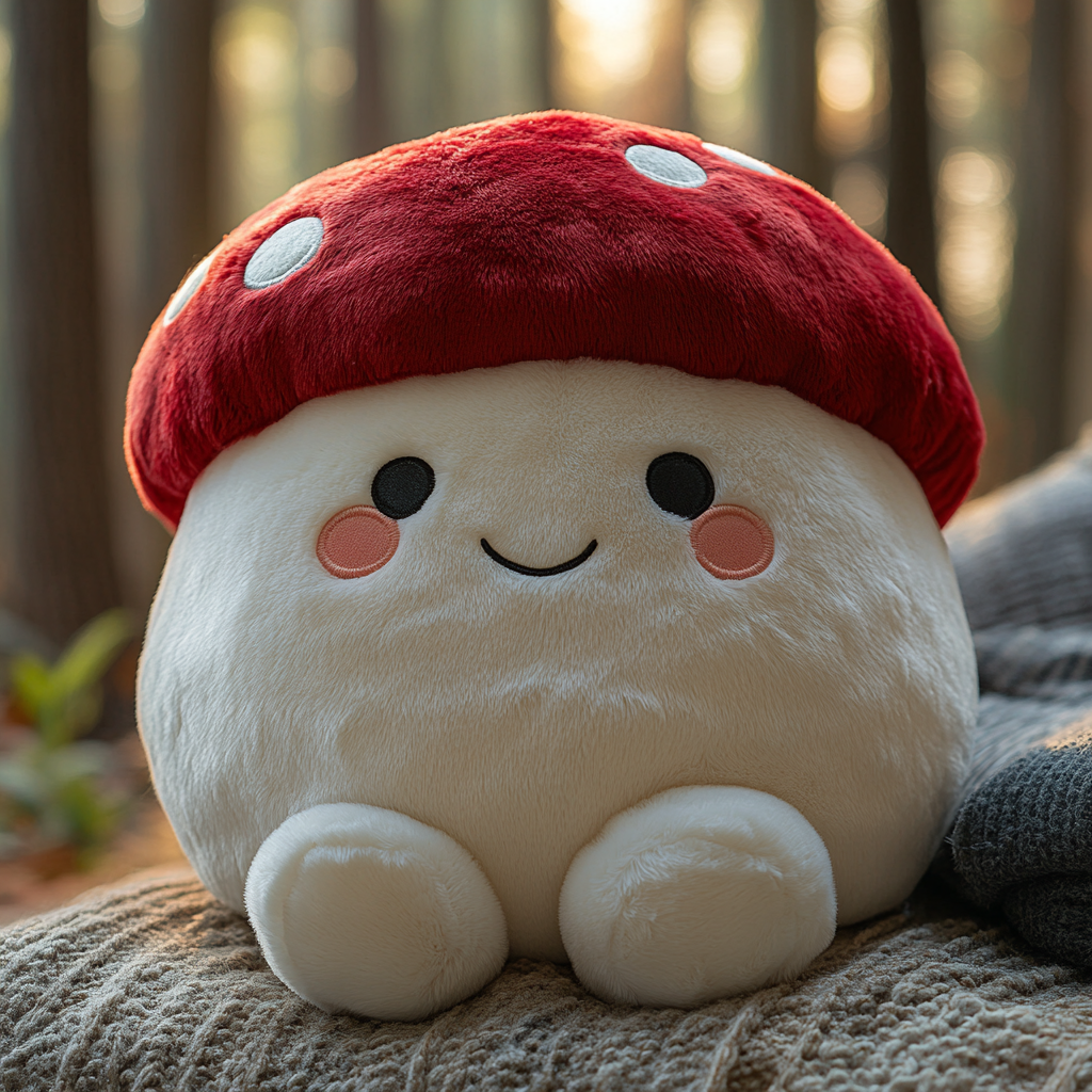 China Factory OEM Custom Cute Mushroom Plush Toy  Creative Design Mushroom Soft Cuddly Character Anime Plush Kids Toys 15