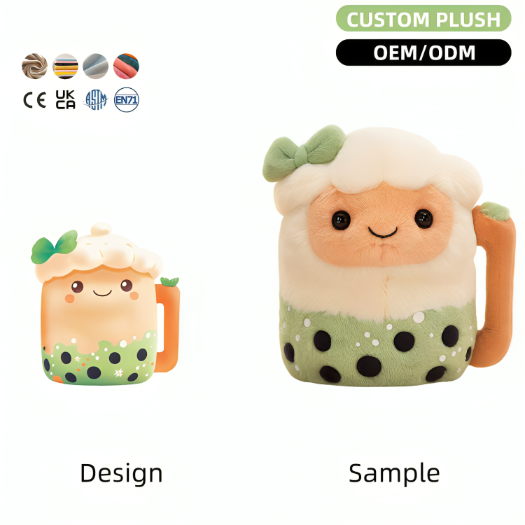 Peluche de Boba de dibujos animados de alta calidad, cojín suave, hecho a medida, muy vendido. 10