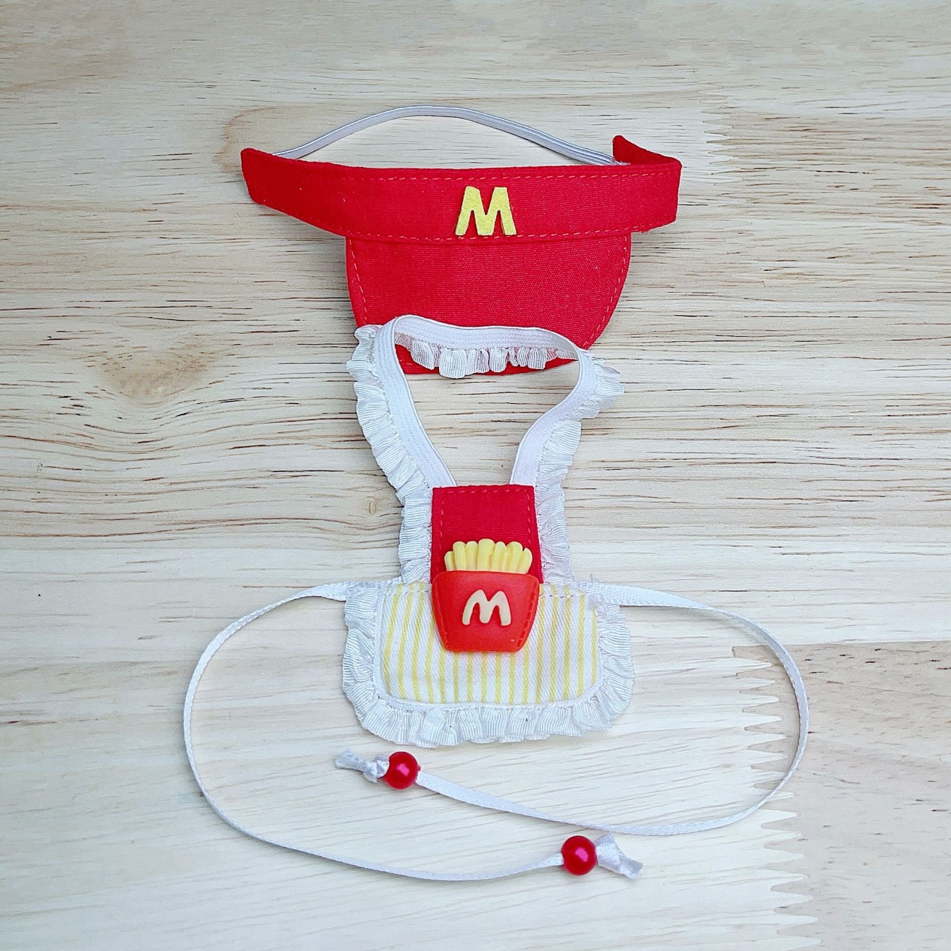 Wholesale Cute Dress Outfit Clothes Suitable for 10cm Plush Doll Mcdonald's Suit Clothes Accessories for Plush Toy 13