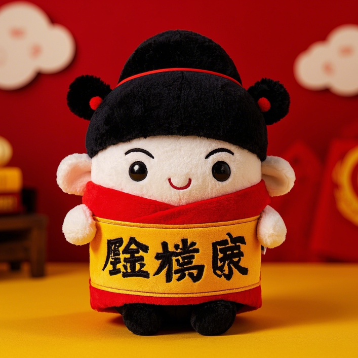 Креативный дизайн плюшевых кукол для кандидатов, набравших наибольшее количество баллов, с добрым смыслом и пожеланиями удачи на вступительных экзаменах в колледж. 12