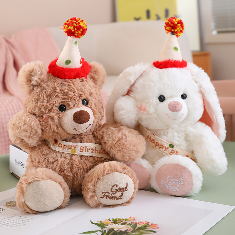 Happy birthday team! Creative design of plush toys to accompany and soothe, soft and comfortable 12