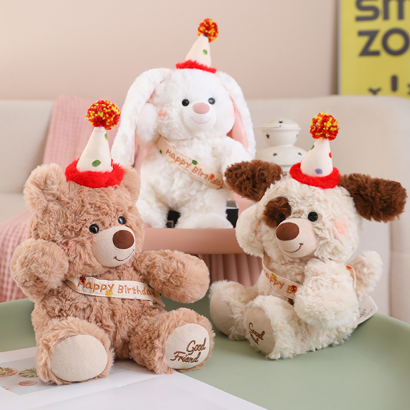 Happy birthday team! Creative design of plush toys to accompany and soothe, soft and comfortable 13