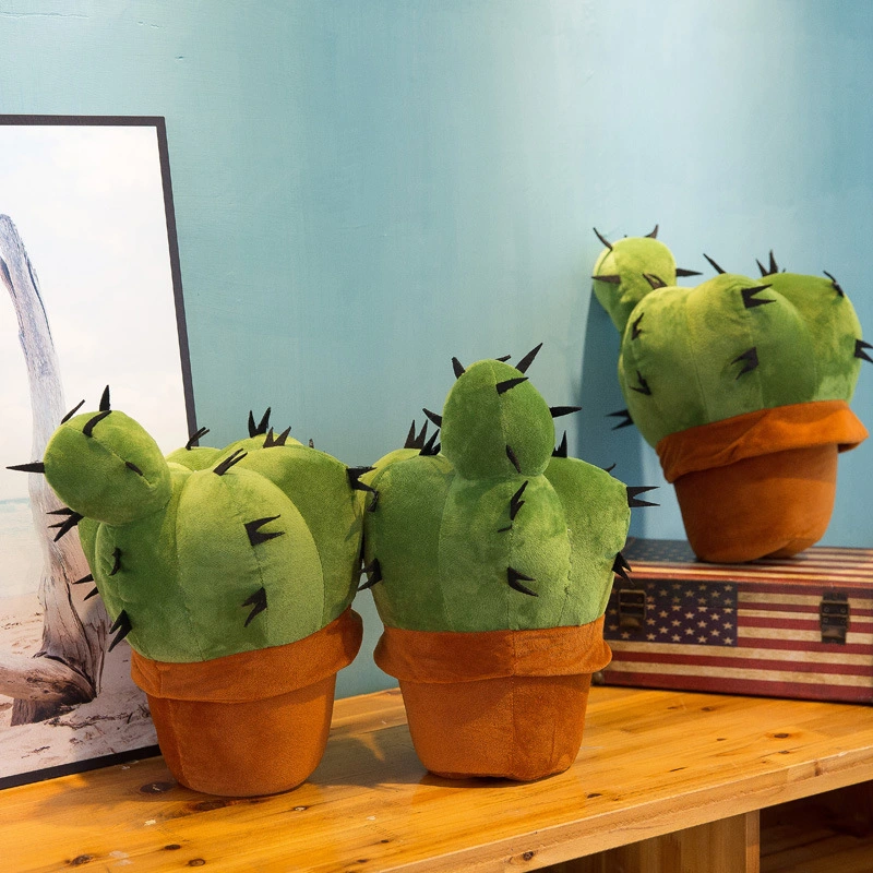 Wholesale Creative Simulation Cactus Ornaments Green Plant Toy Cactus Doll Home Decoration Toy Creative Gift for Room 1