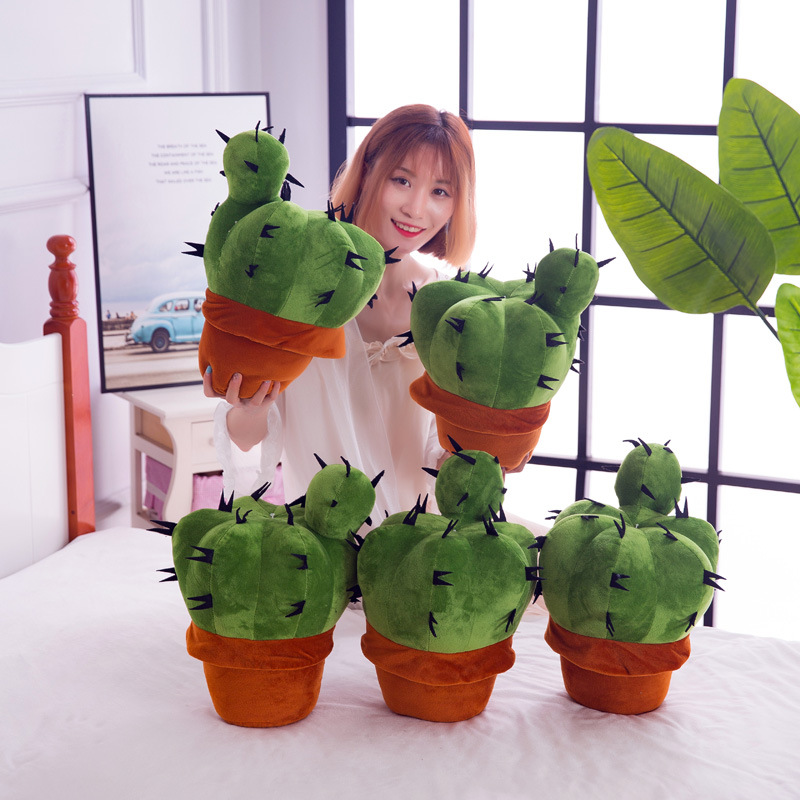 Wholesale Creative Simulation Cactus Ornaments Green Plant Toy Cactus Doll Home Decoration Toy Creative Gift for Room 14