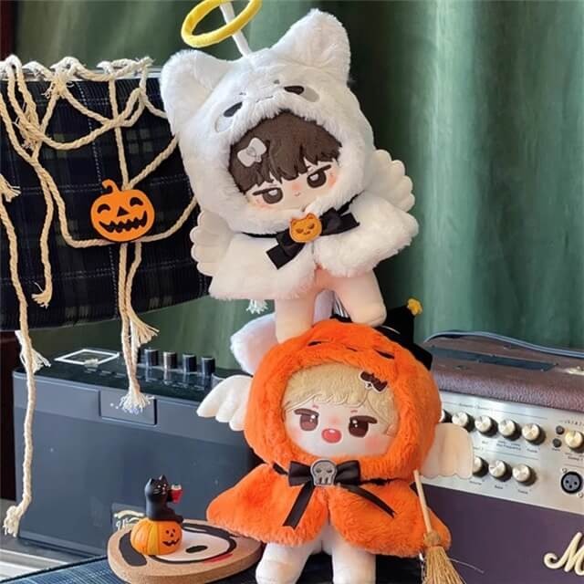 20cm Halloween Cotton Doll Plush Poncho 11