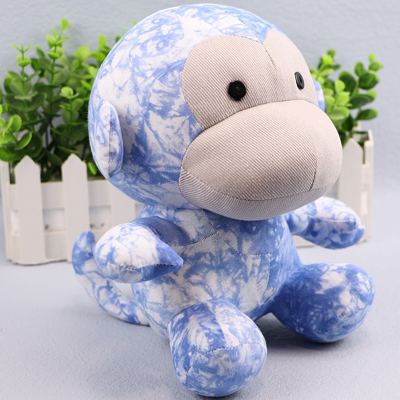 IN STOCK Soft Cute Kawaii Blue 3cm Monkey Plush Toy for Girls Soft High-quality  Cuddly Pillow 10