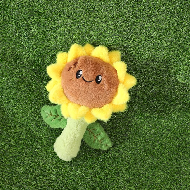 OEM Cartoon Sunflower Plush Toy Game Plant V.S. Zombie Soft Toy  Plant Plushie Doll for Kids 12