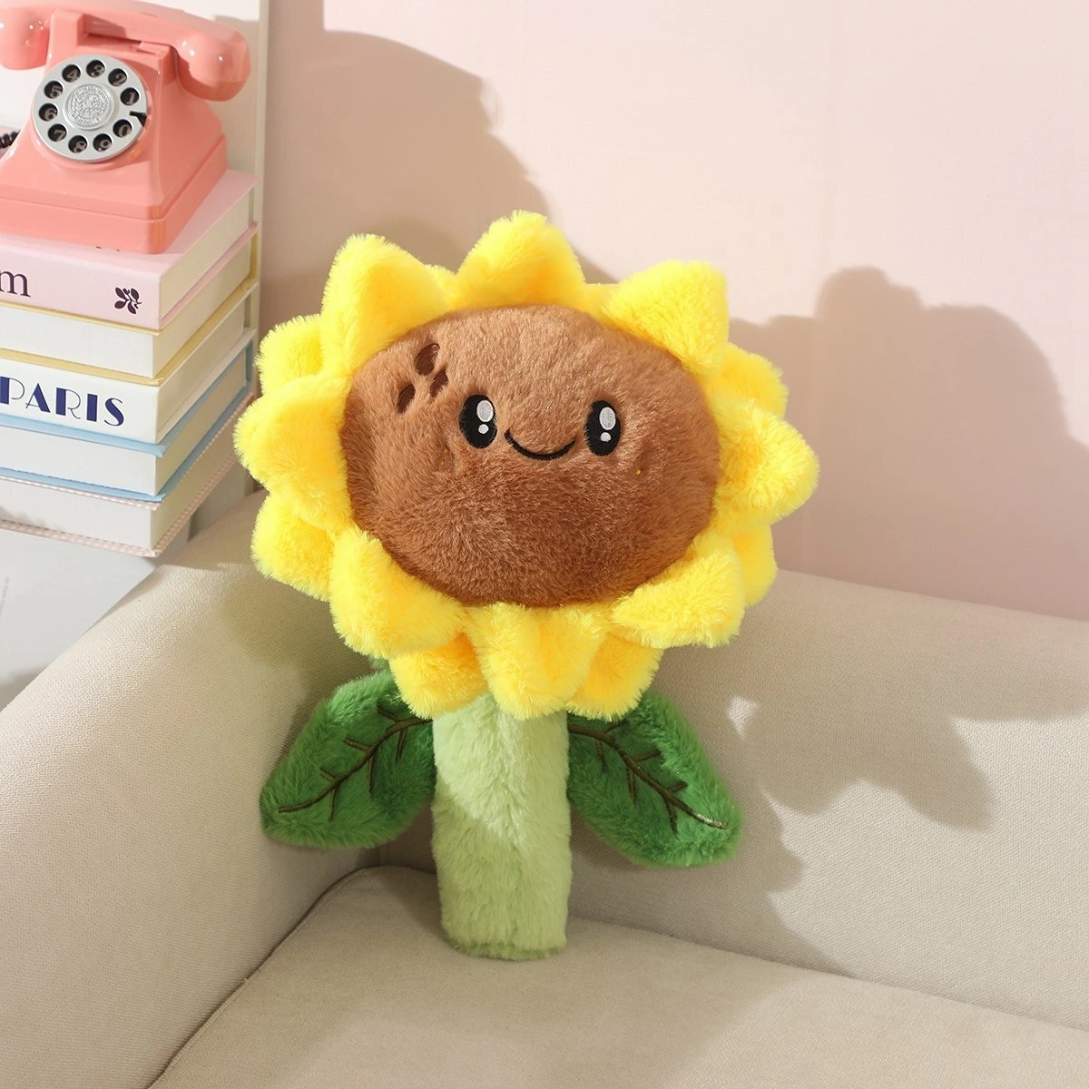 OEM Cartoon Sunflower Plush Toy Game Plant V.S. Zombie Soft Toy  Plant Plushie Doll for Kids 1